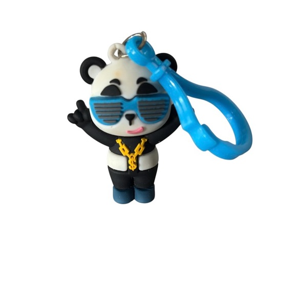 Panda Keychain with Blue Sunglasses - Picture 1 of 2